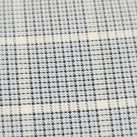 Ermenegildo Zegna Shirt Mens 17 43 Blue White Plaid Regular Fit Business Career - Picture 5 of 16